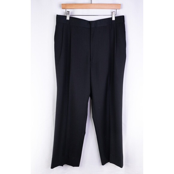 Bert Pulitzer Men's 1 Button Suit 42R Blazer Coat Wool Jacket Black Pants 32x28 - Picture 9 of 16